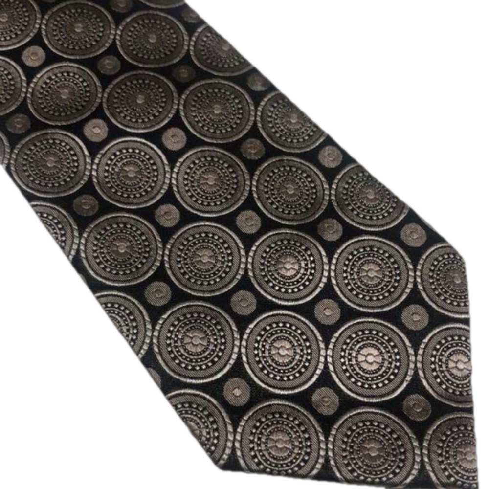 Campia Moda Gray/Black Printed Tie
